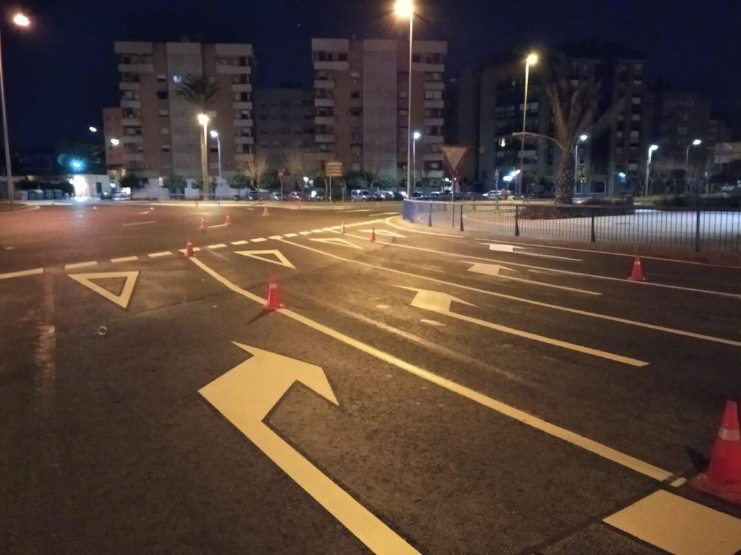 Repintado de avenidas