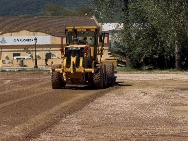 Obras en el recinto ferial de Los Barrios