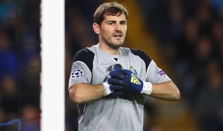 El portero español del Oporto Iker Casillas.