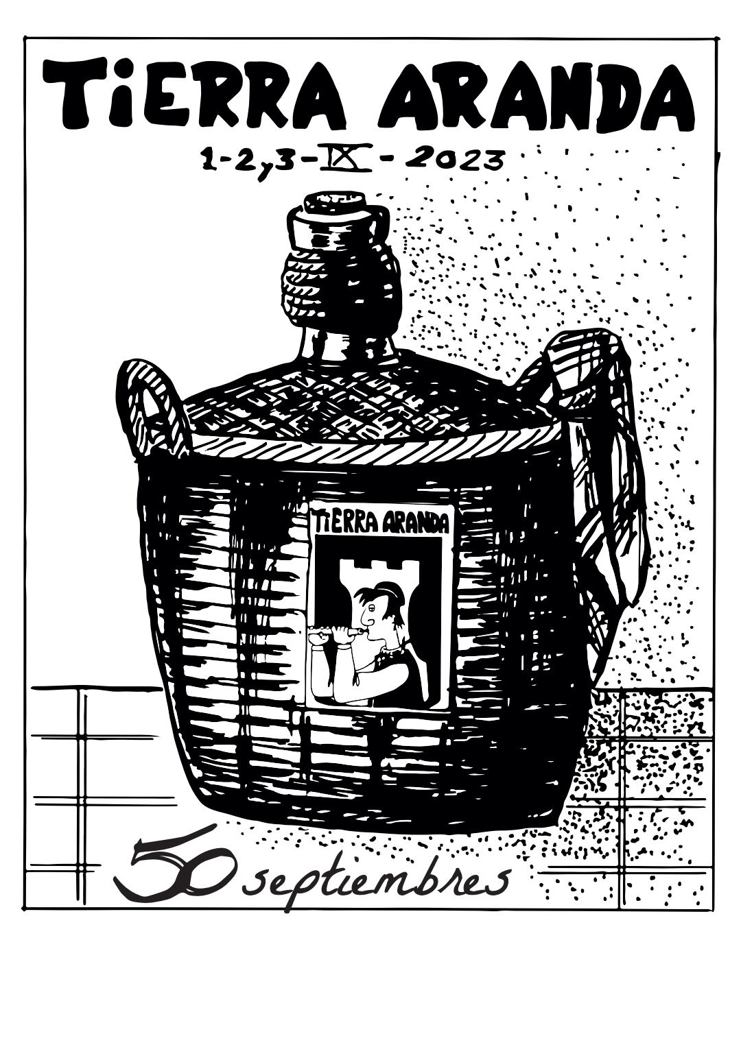 Cartel del 50 aniversario, diseñado por Carlos Rincón