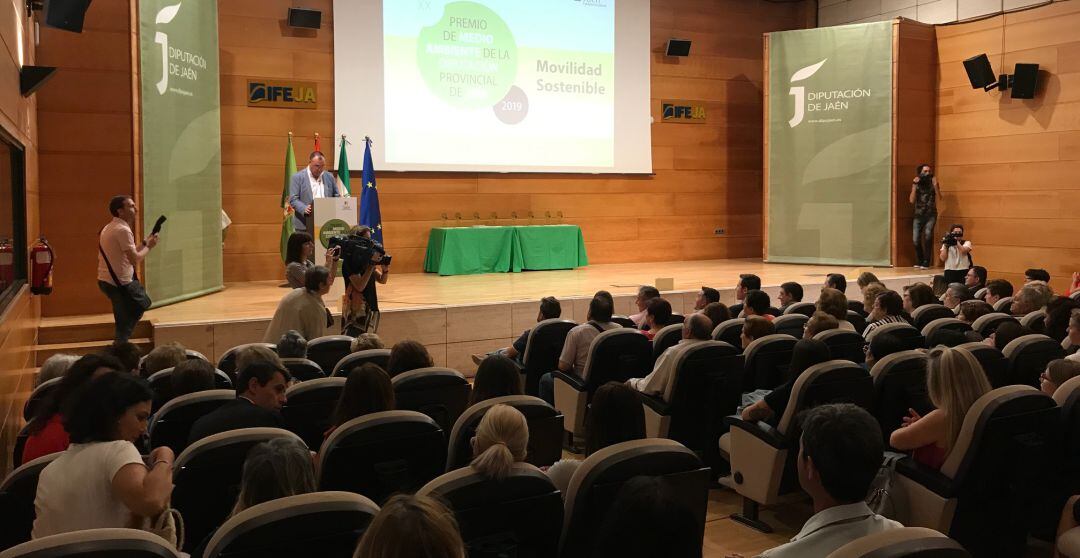 Acto de entrega de los XX Premios de Medio Ambiente que organiza la Diputación de Jaén.