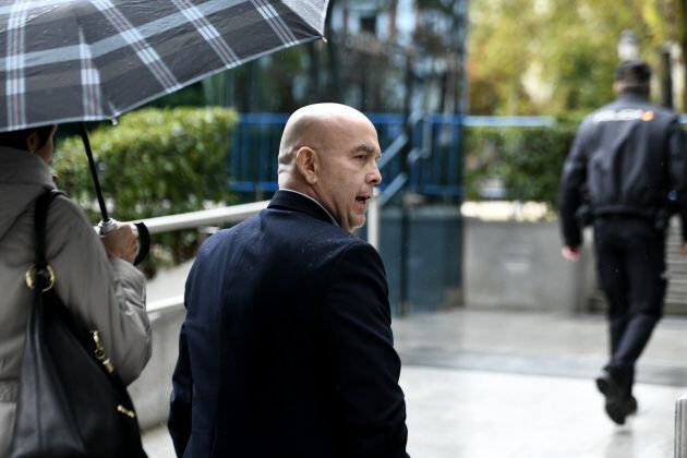 El abogado Gonzalo Boye, a su llegada a la Audiencia Nacional.