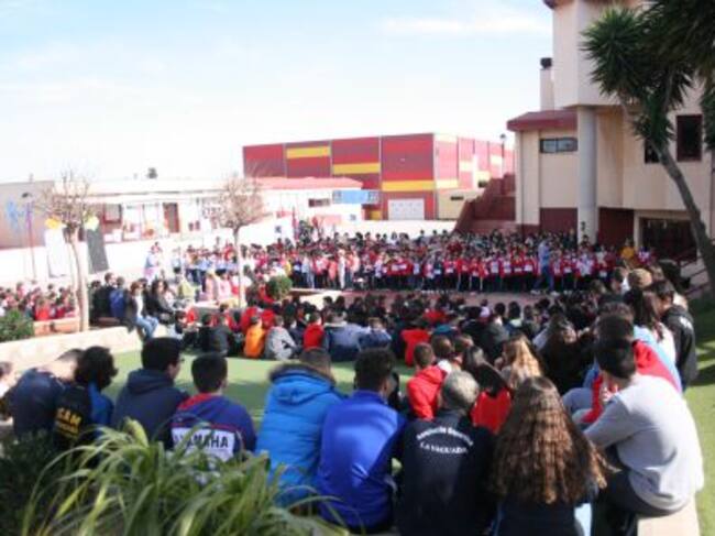 Alumnos y alumnas del Colegio La Vaguada.
