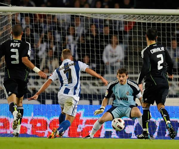 Griezmann falla una ocasión frente a Casillas en el Real Sociedad - Real Madrid