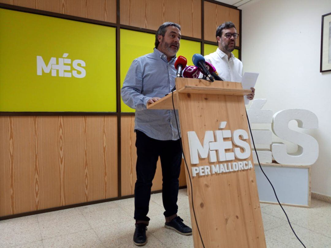 Rueda de prensa de Més per Mallorca sobre educación.