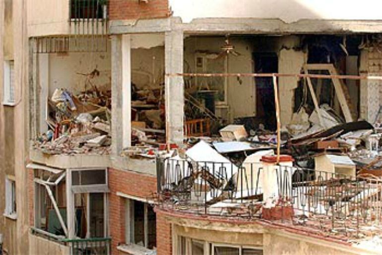 Imagen de archivo de la vivienda donde se produjo la explosión de gas provocada en enero de 2003