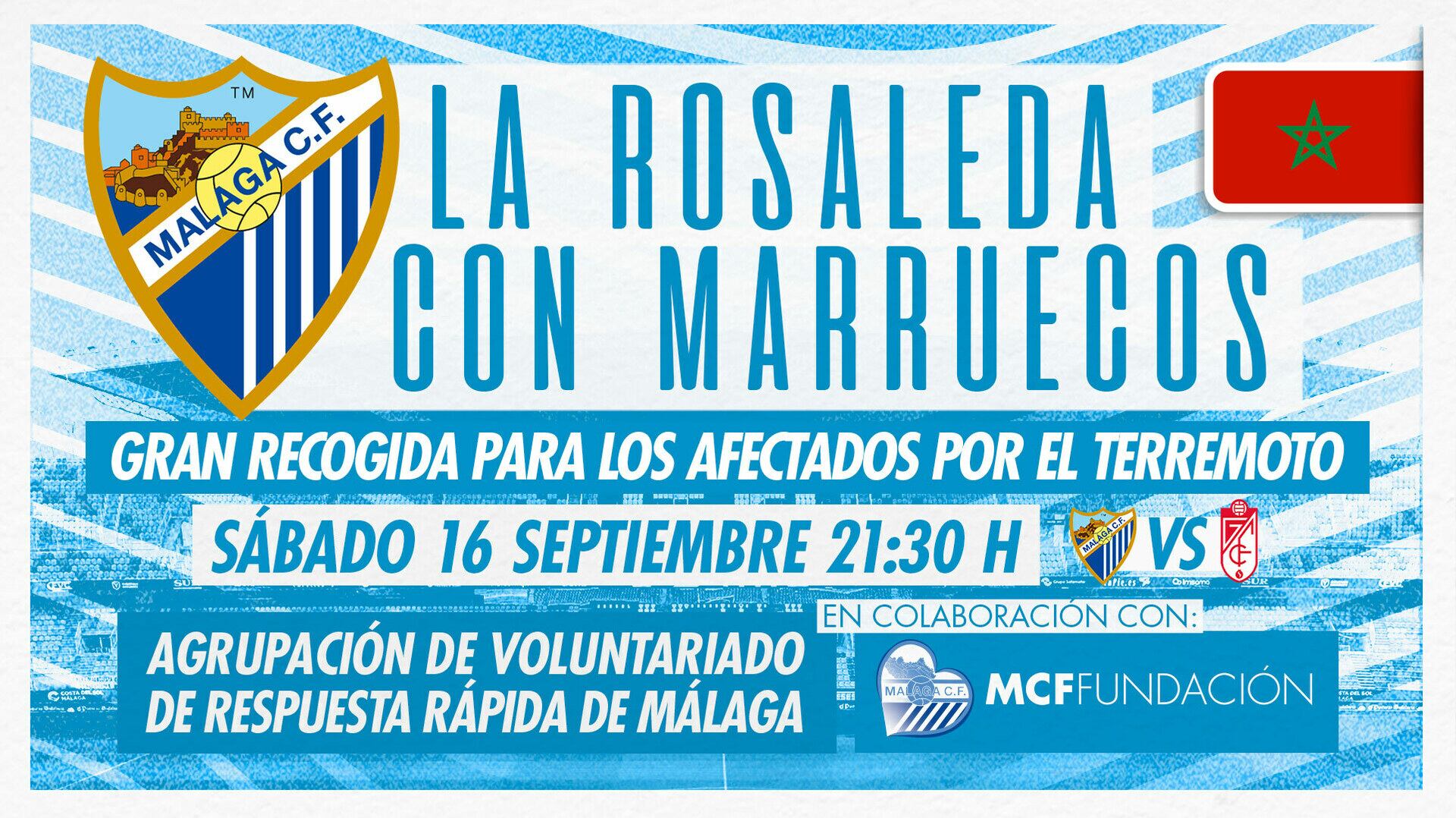 El Málaga solicita ayuda para los afectados por el terremoto de Marruecos