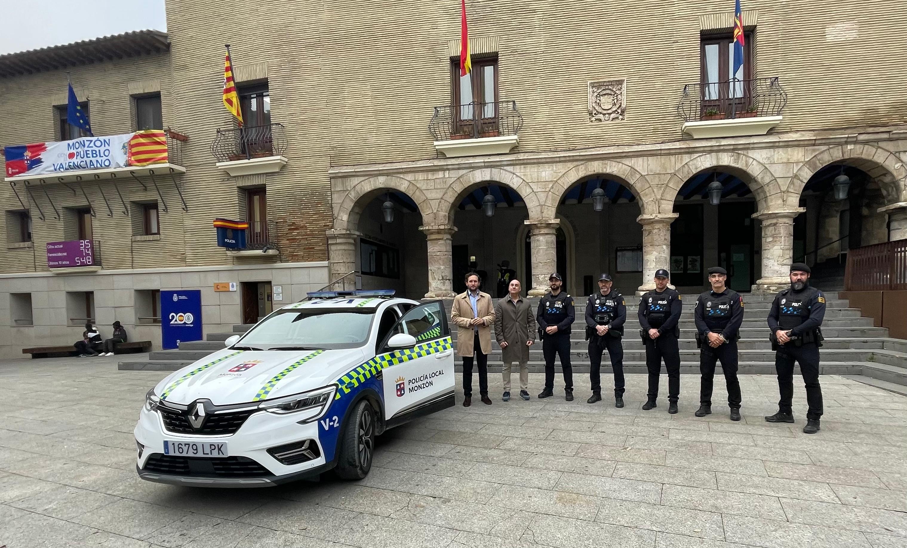 Cuatro agentes de la Policía Local de Monzón viajan a Valencia