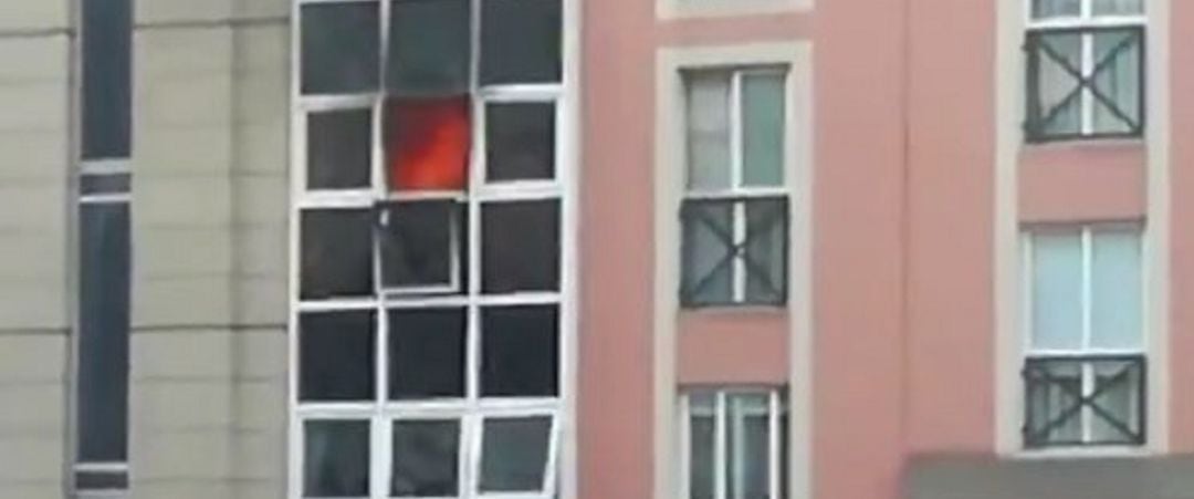 Vivienda incendiada en Monte Alto