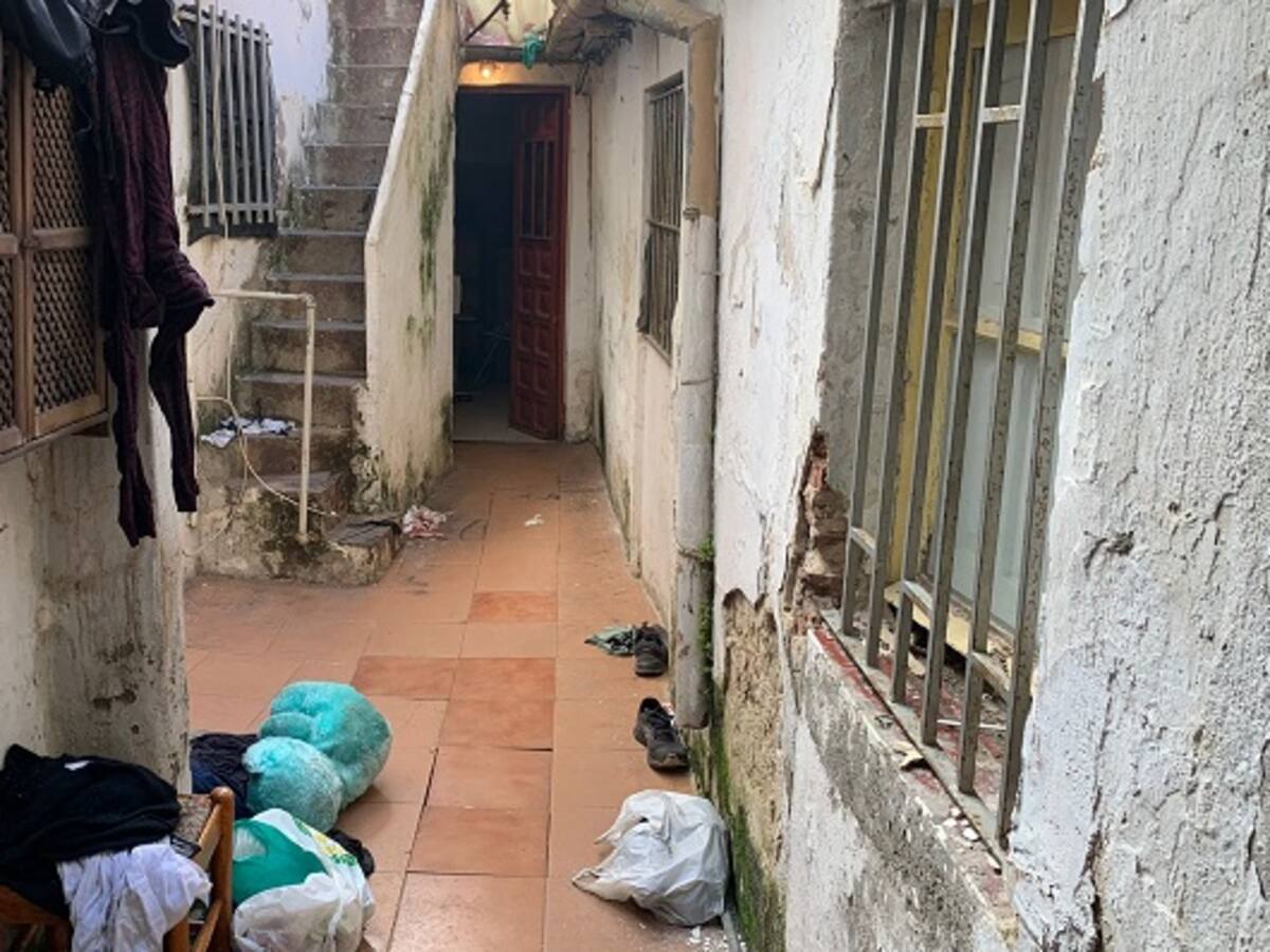 La casa donde residía el marroquí detenido en Algeciras, en ruinas