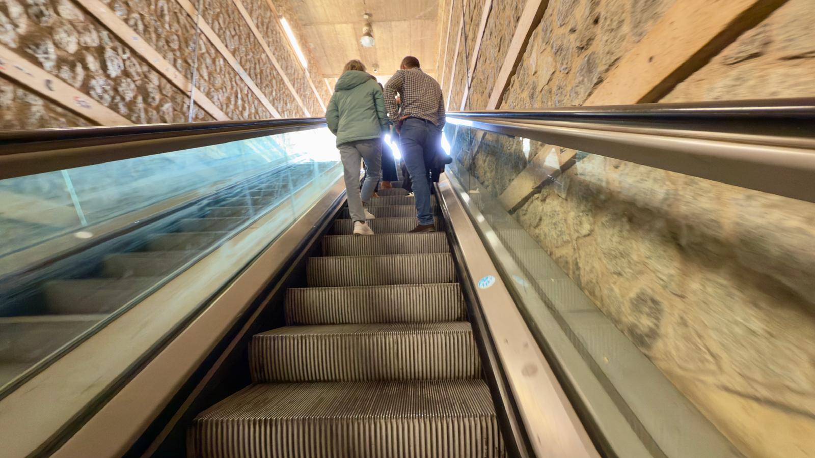 Imagen de archivo de las escaleras mecánicas de Safont, en Toledo