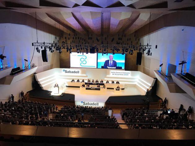 Junta General de Accionistas del Banco Sabadell 2019 en el Auditorio de la Diputación de Alicante (ADDA)