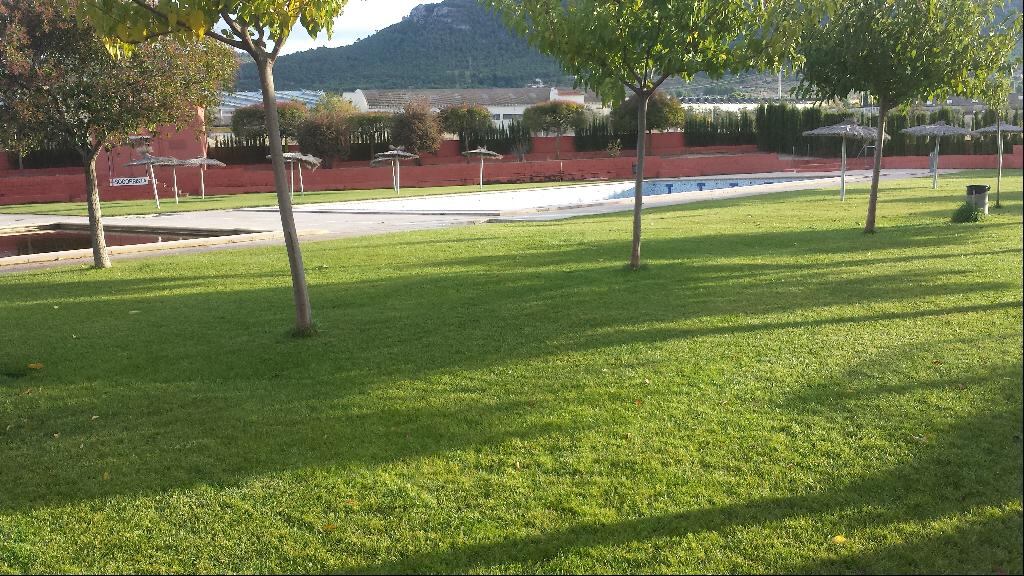 Zona de piscinas del Polideportivo de Biar