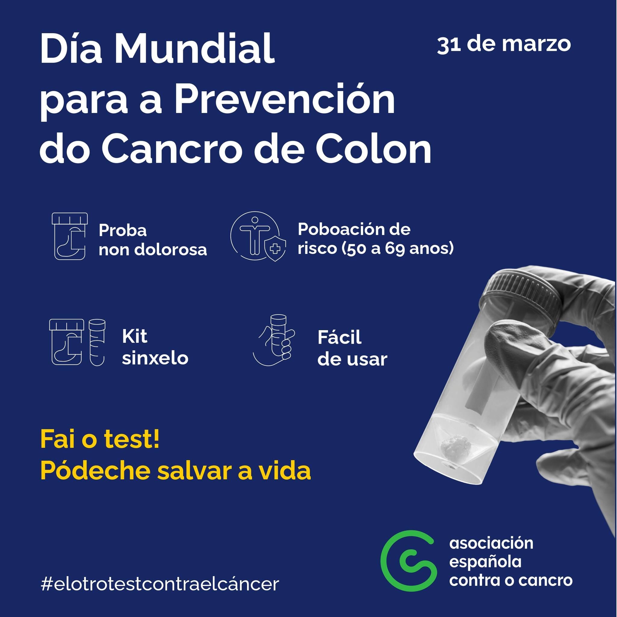 Dia Mundial para a prevención do cancro de colon