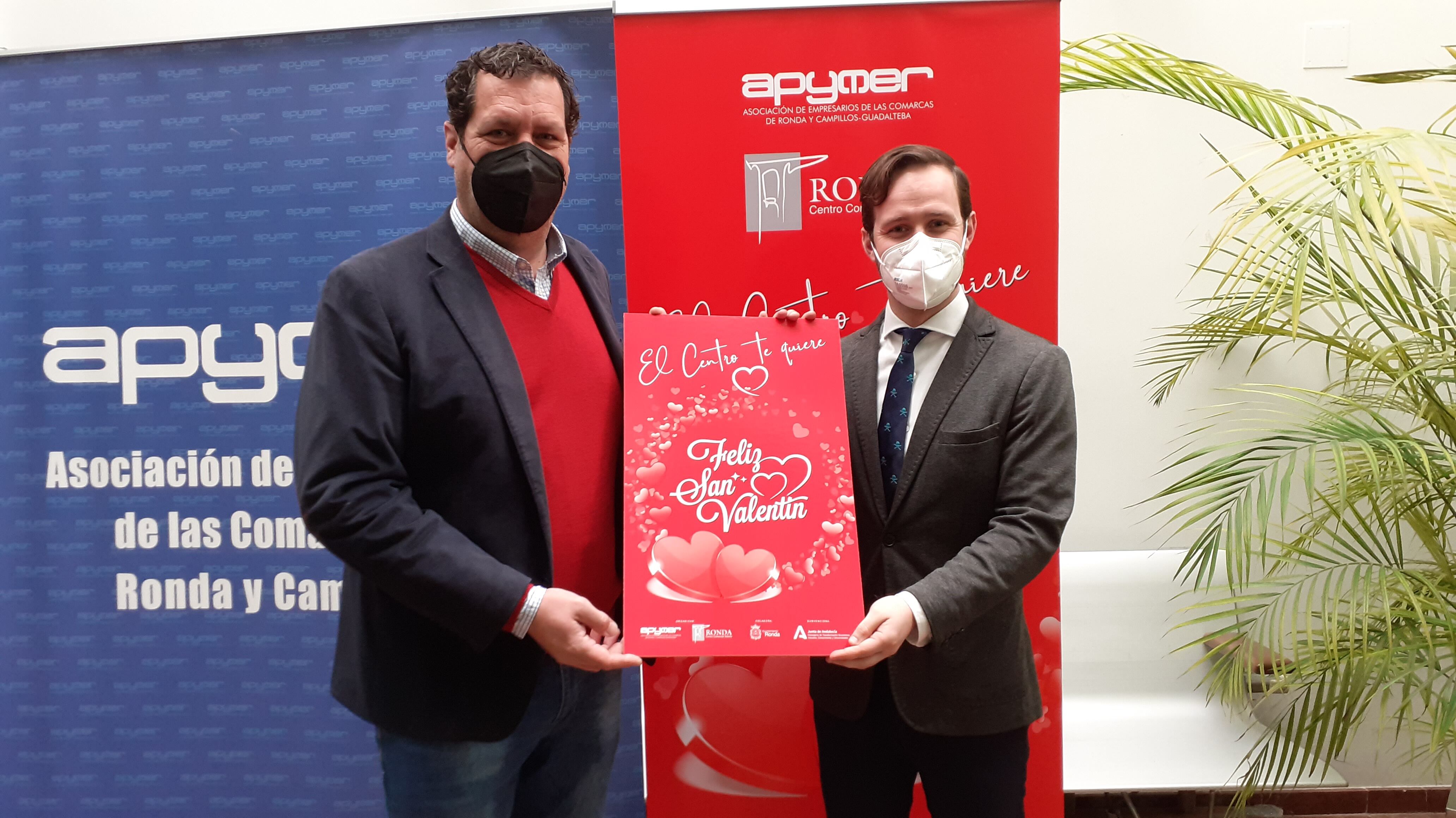 Antonio Palma e Ignacio Alonso en la sede de Apymer