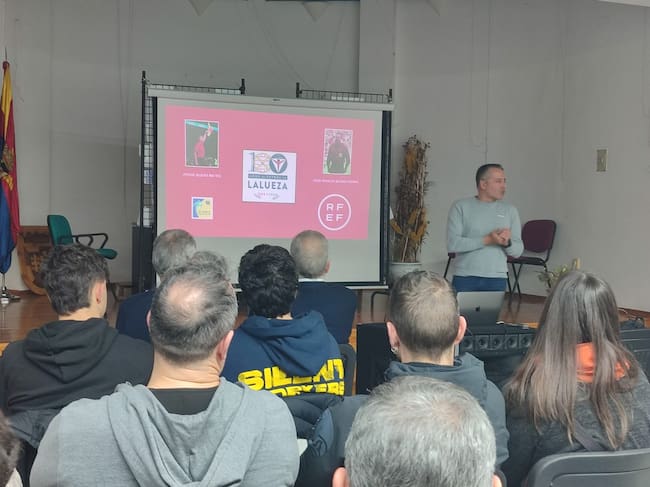 José Ignacio Bueno Grimal y Jorge Bueno Mateo hablaron sobre el arbitraje en Lalueza