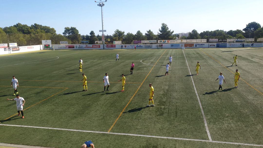 Imagen del partido jugado hoy en Santa Eulària