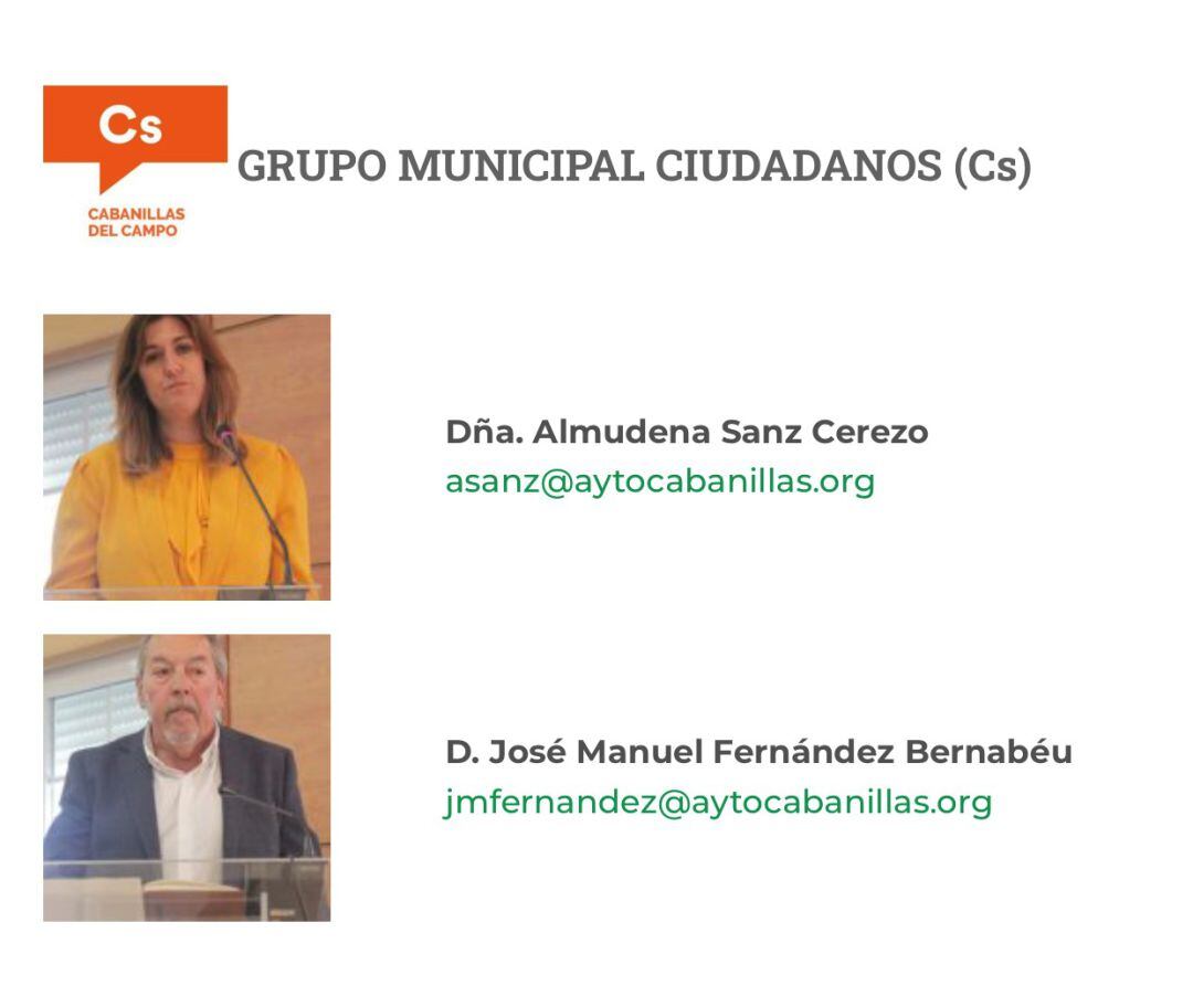 Concejales de Ciudadanos en Cabanillas del Campo