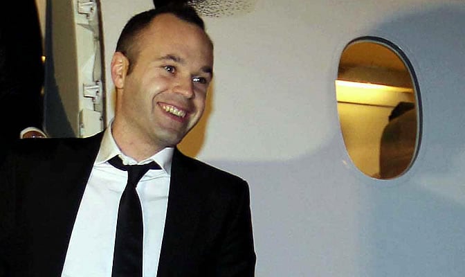 Iniesta, jugador del Barcelona