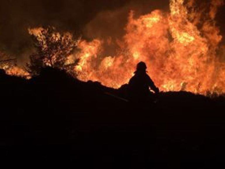 El incendio de Fabero afectó  también a los municipios de Páramo, Peranzanes y Candíin