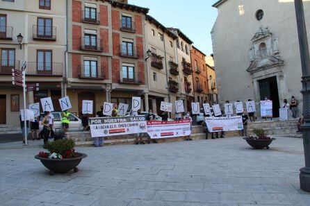 Manifestación en defensa de la sanidad pública en Cuéllar