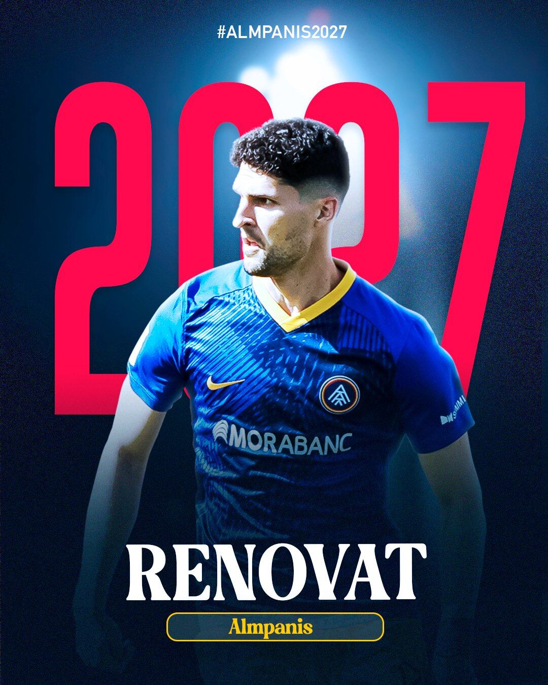 L'extrem grec continuarà vinculat a l'FC Andorra fins al 2027