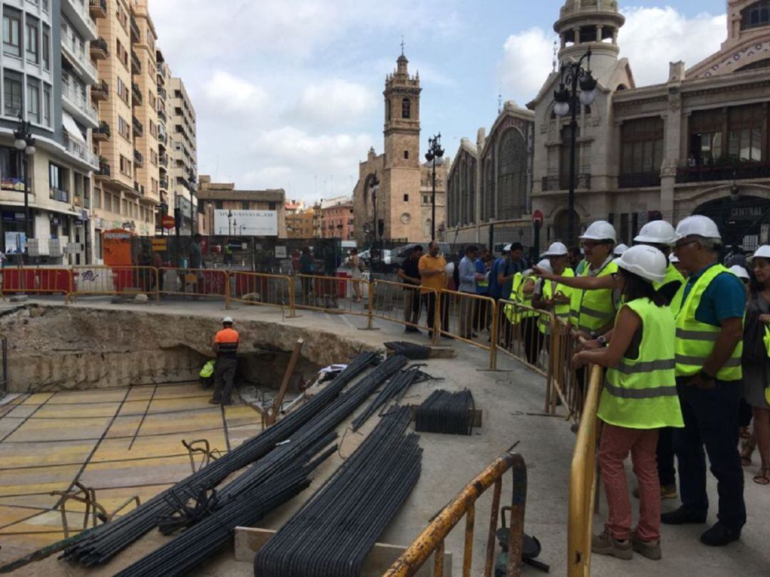 Obras en el aparcamiento de Brujas