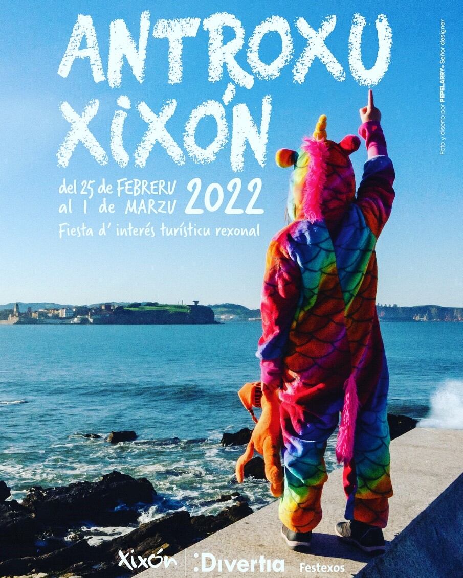 Cartel promocional del antroxu gijonés.