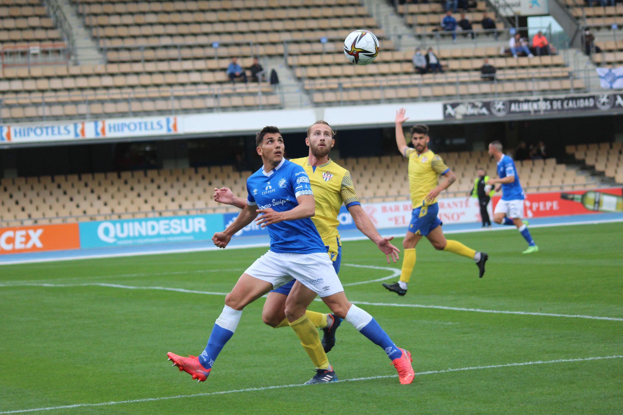 Imagen partido del Xerez DFC ante el Vélez