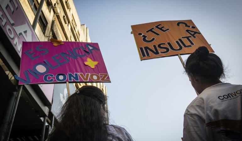 Manifestación contra la violencia de género en Buenos Aires, en noviembre de 2014