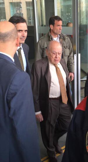 Jordi Pujol a la salida del juzgado