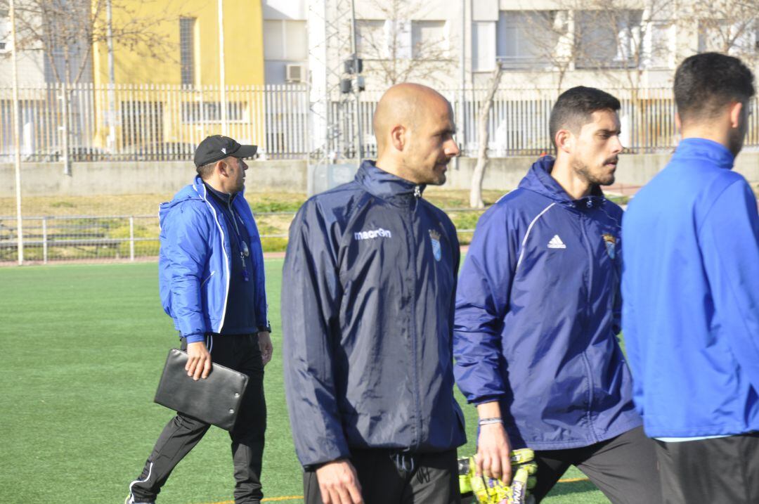 Dani Jurado durante un entrenamiento en La Granja