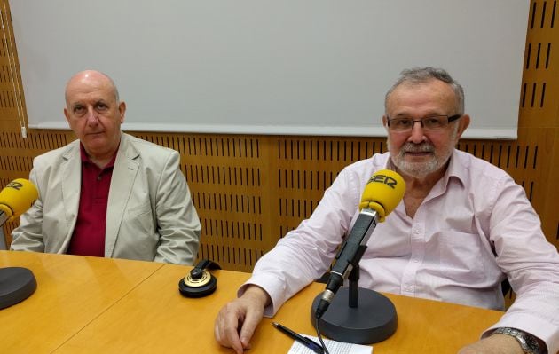 Los profesores Francisco Gimeno y Alfonso Esponera