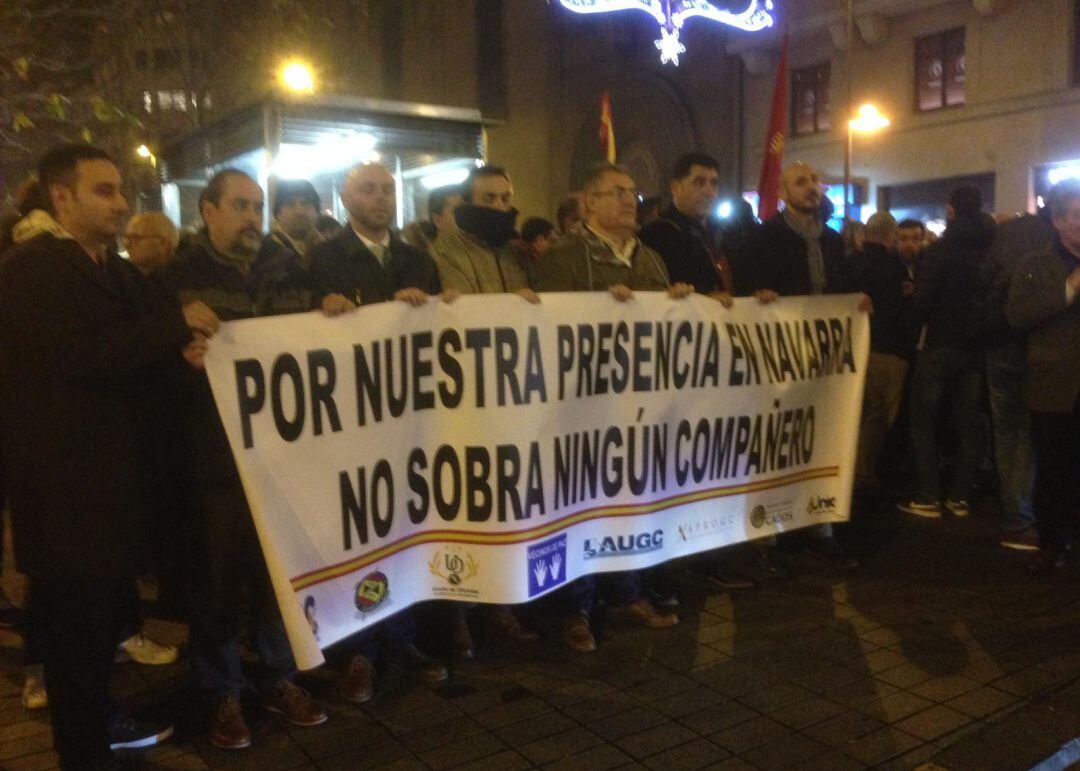 Concentración en Pamplona