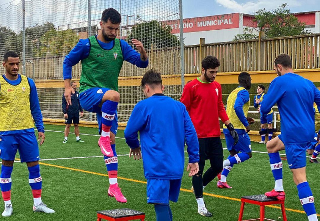 Un momento de un entreno.