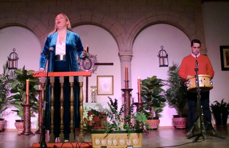 Aroa Cala Luque, una de las finalistas del concurso durante su actuación en la semifinal