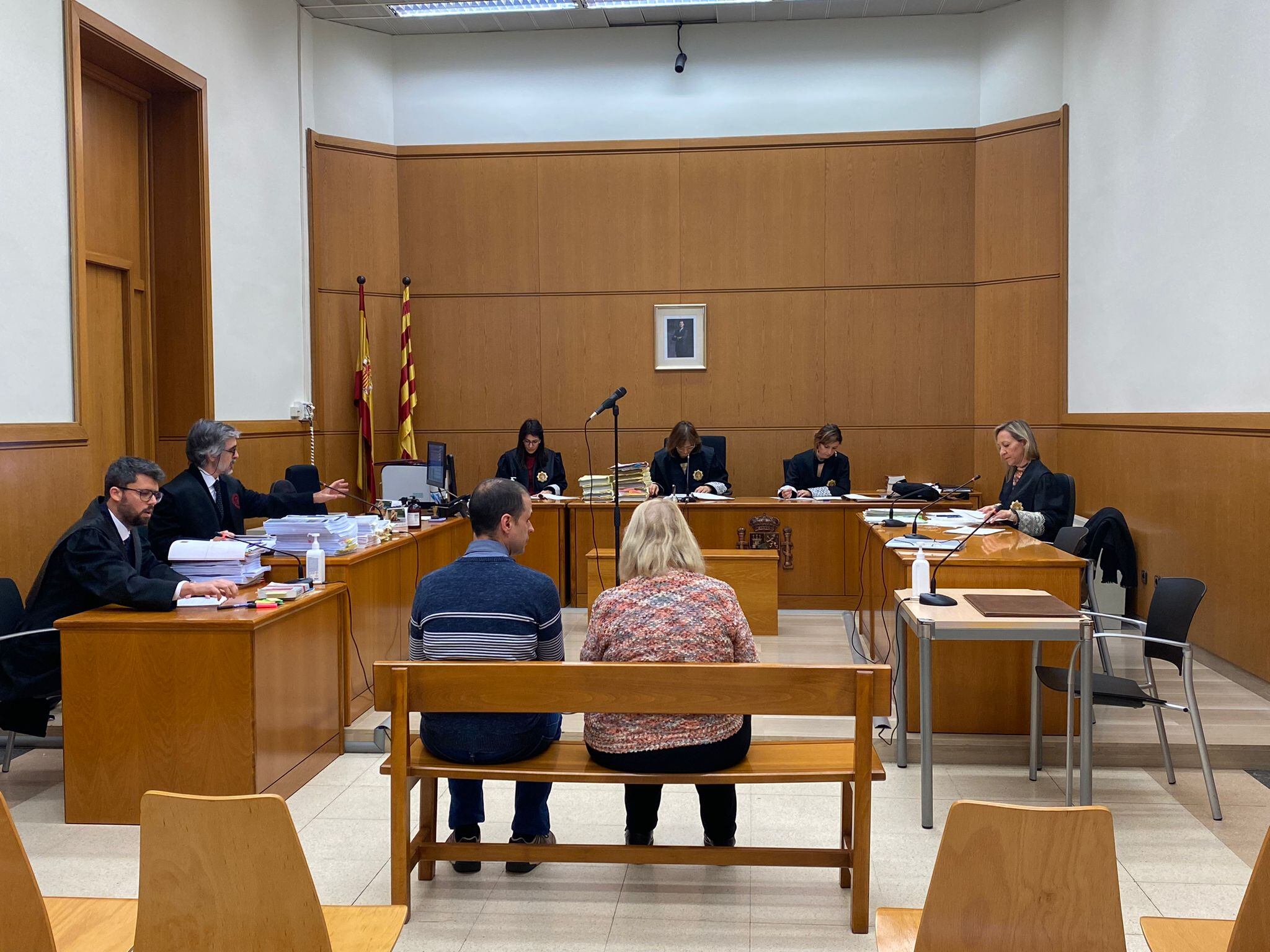 Vista de la sala que jutja a una família acusada de blanquejar els diners del tràfic d&#039;armes a través d&#039;una guingueta als peus del MNAC