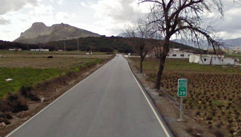 Punto de la carretera A-402 cerca de Zafarraya aunque en término de Alhama de Granada donde se ha producido un accidente mortal de tráfico