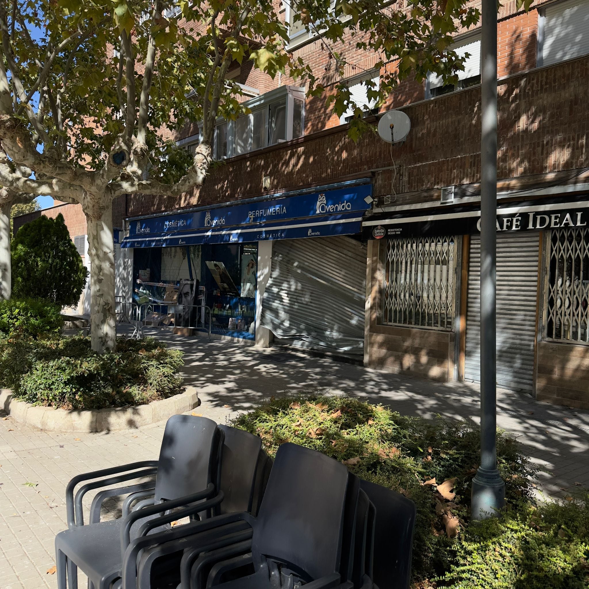 Estado de la perfumería en la mañana de este miércoles