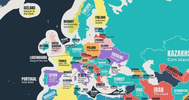 Las películas mejor valoradas por los europeos.