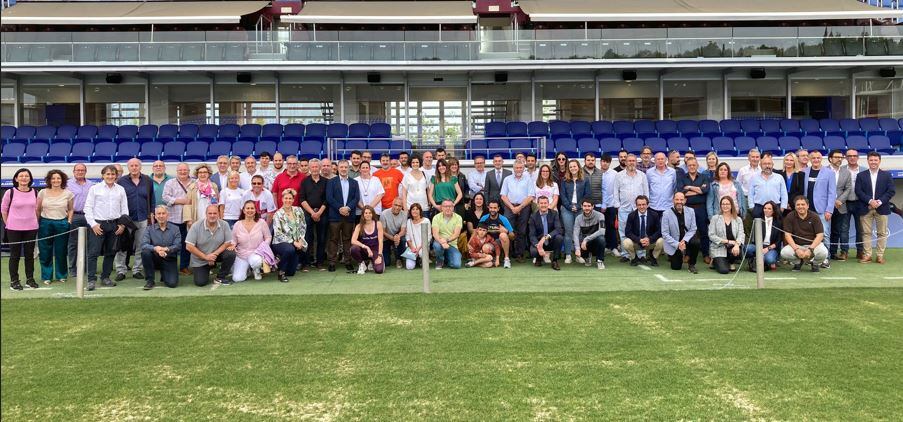 Los invitados conocieron por dentro el Estadio de El Alcoraz