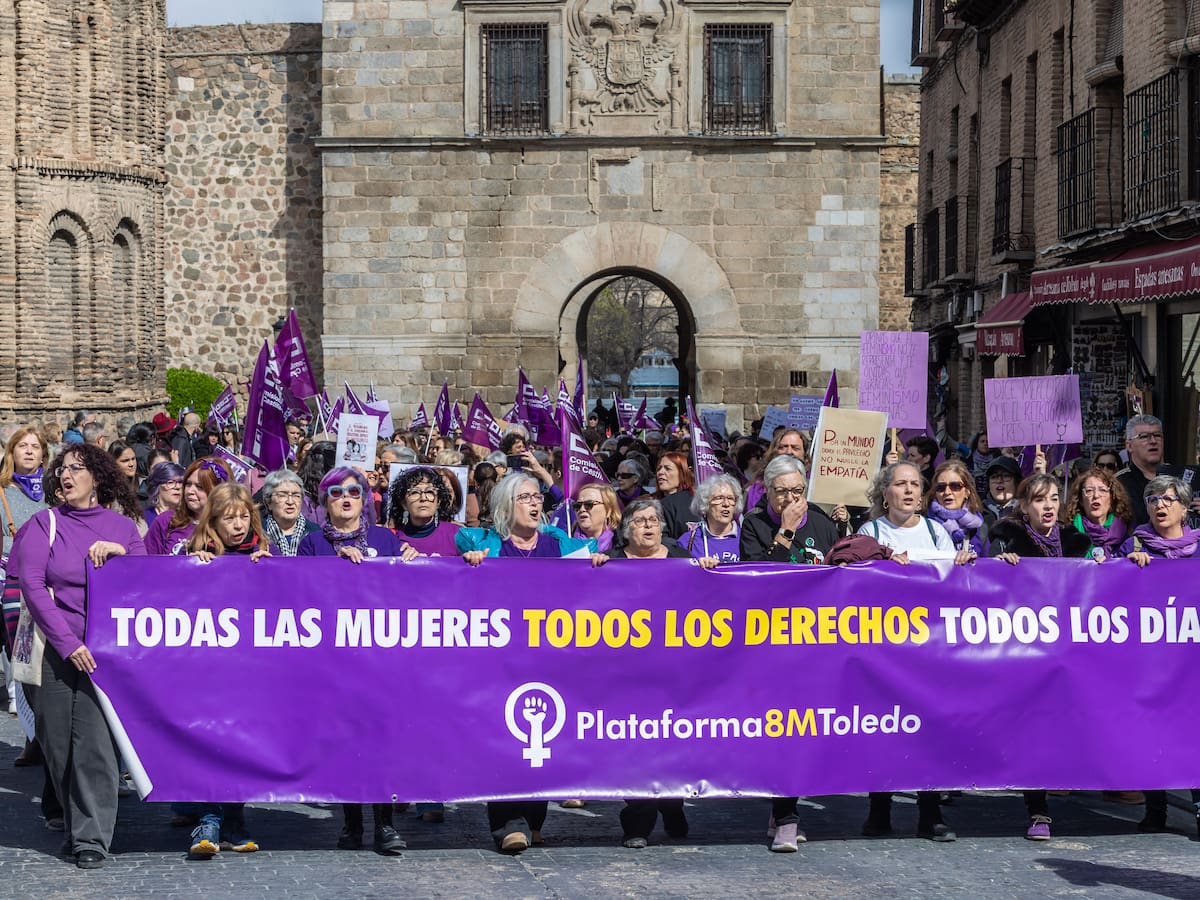 El movimiento feminista de Castilla-La Mancha sale a la calle gritando que "no nos callan"