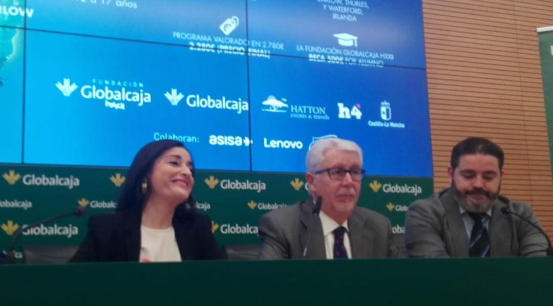 Rueda de prensa esta mañana en la sede de Globalcaja en Albacete