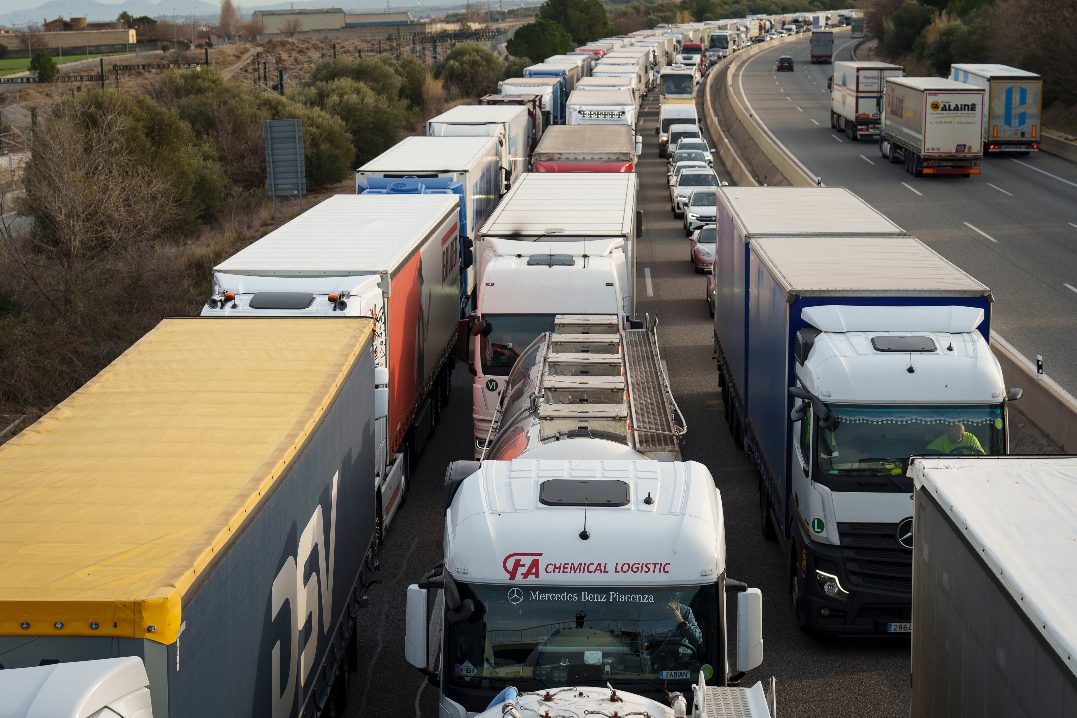 Afección por cortes de carretera