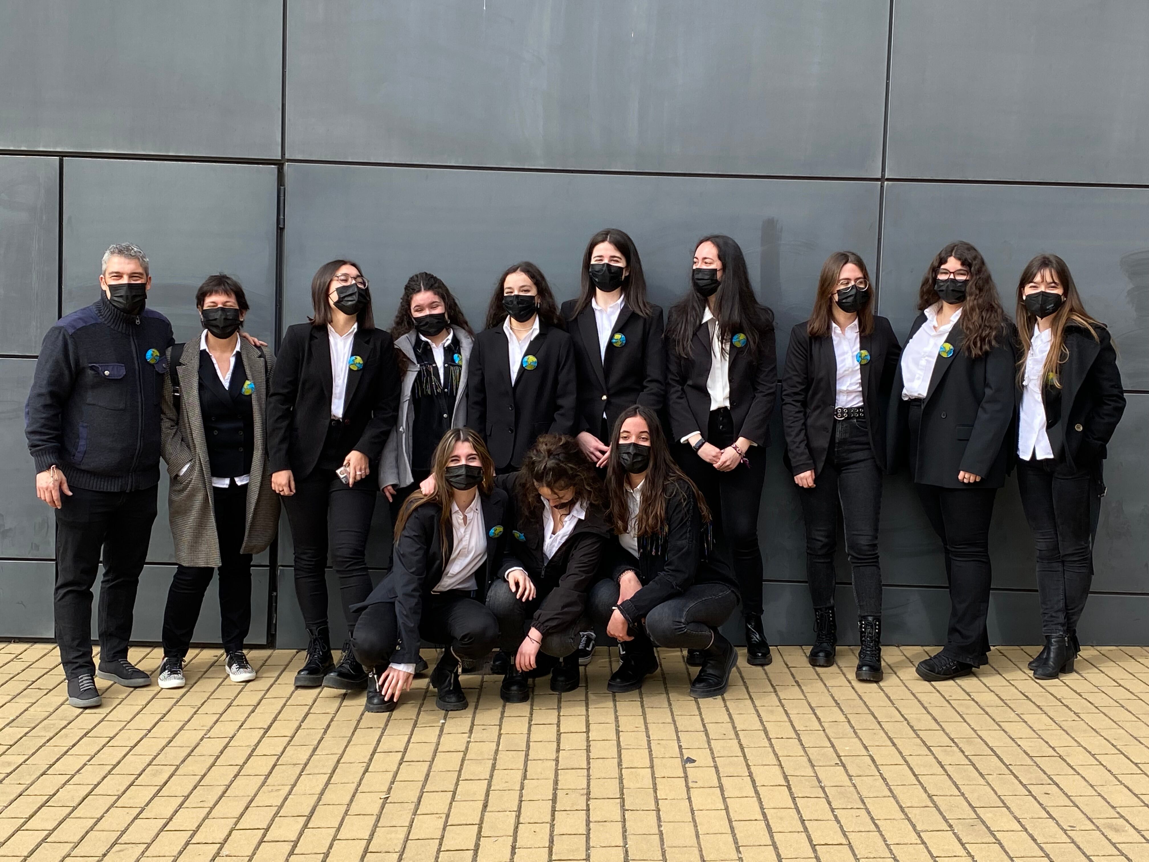 Grupo del el Bachillerato de Investigación/Excelencia del instituto Alonso Berruguete de Palencia