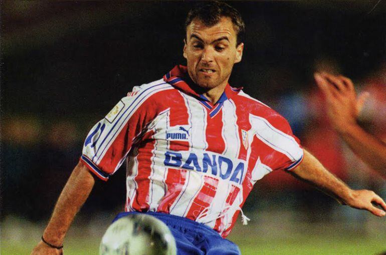 Pantic, durante un partido con el Atlético