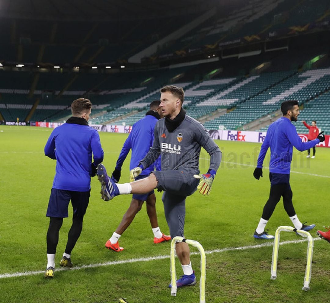 Neto, en Celtic Park.