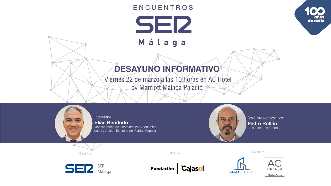 Encuentro SER Málaga previsto para el próximo 22 de marzo