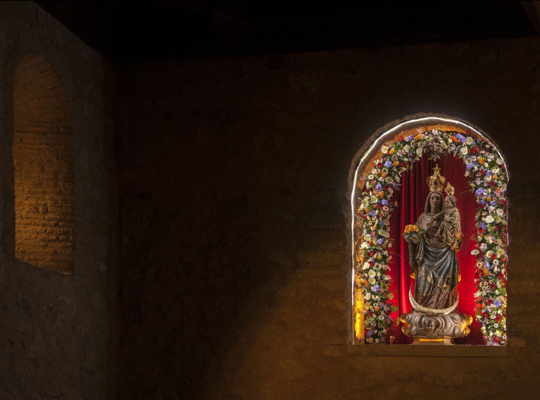 Imagen de la Virgen de Alarcos en la ermita