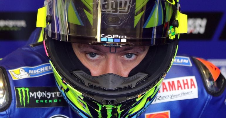 Valentino Rossi, durante el último Gran Premio de MotoGp en Le Mans